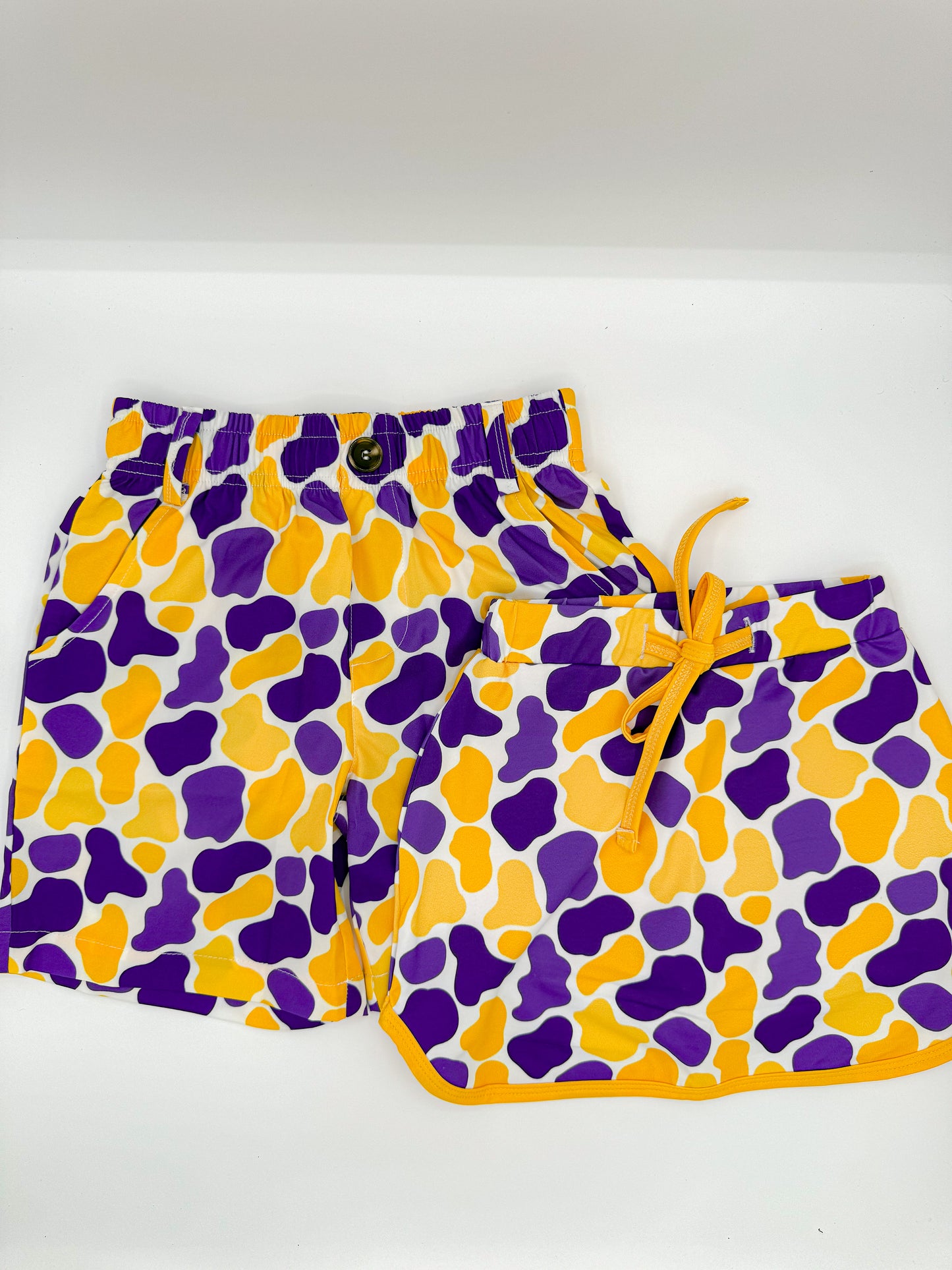 Camo Purple& Gold shorts