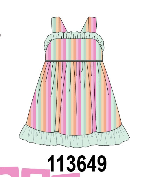 Rainbow Stripe Dress