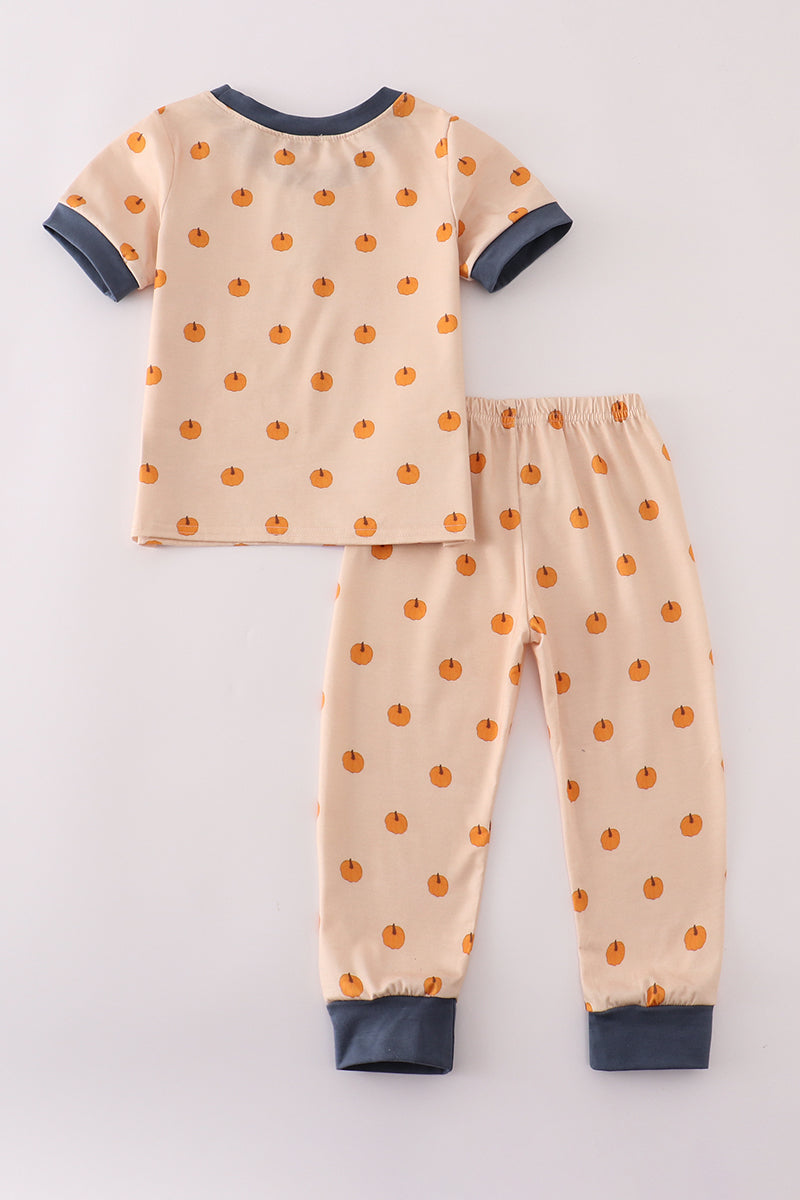 Khaki print pajamas set