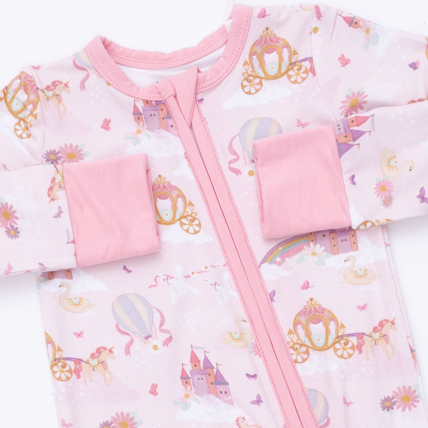 Princess Unicorns and Castle - Convertible Romper