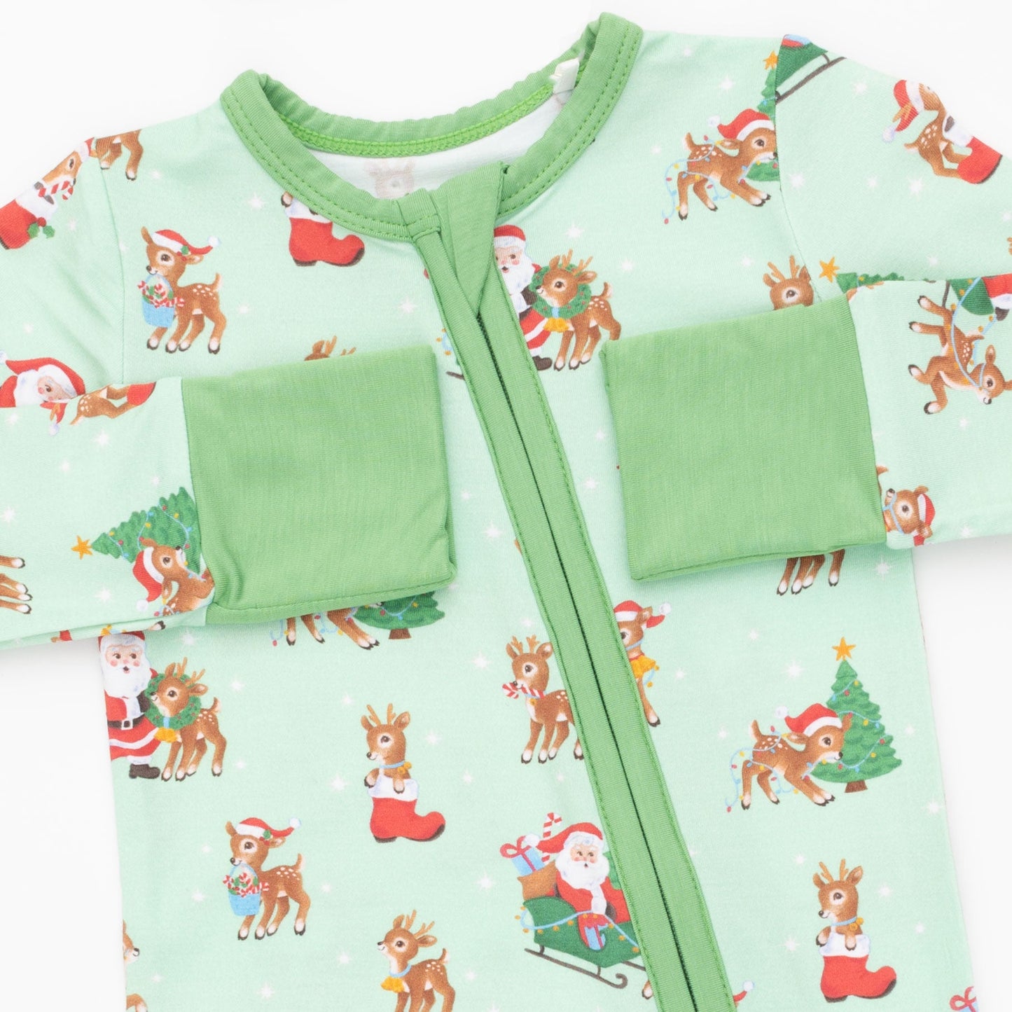 Vintage Reindeer & Santa Uni - Convertible Romper