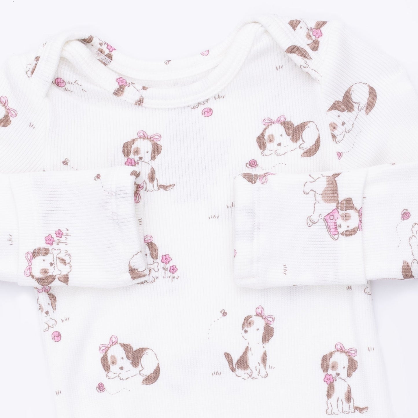 Explorer Puppy Pink - Knotted Gown and Knot Headband