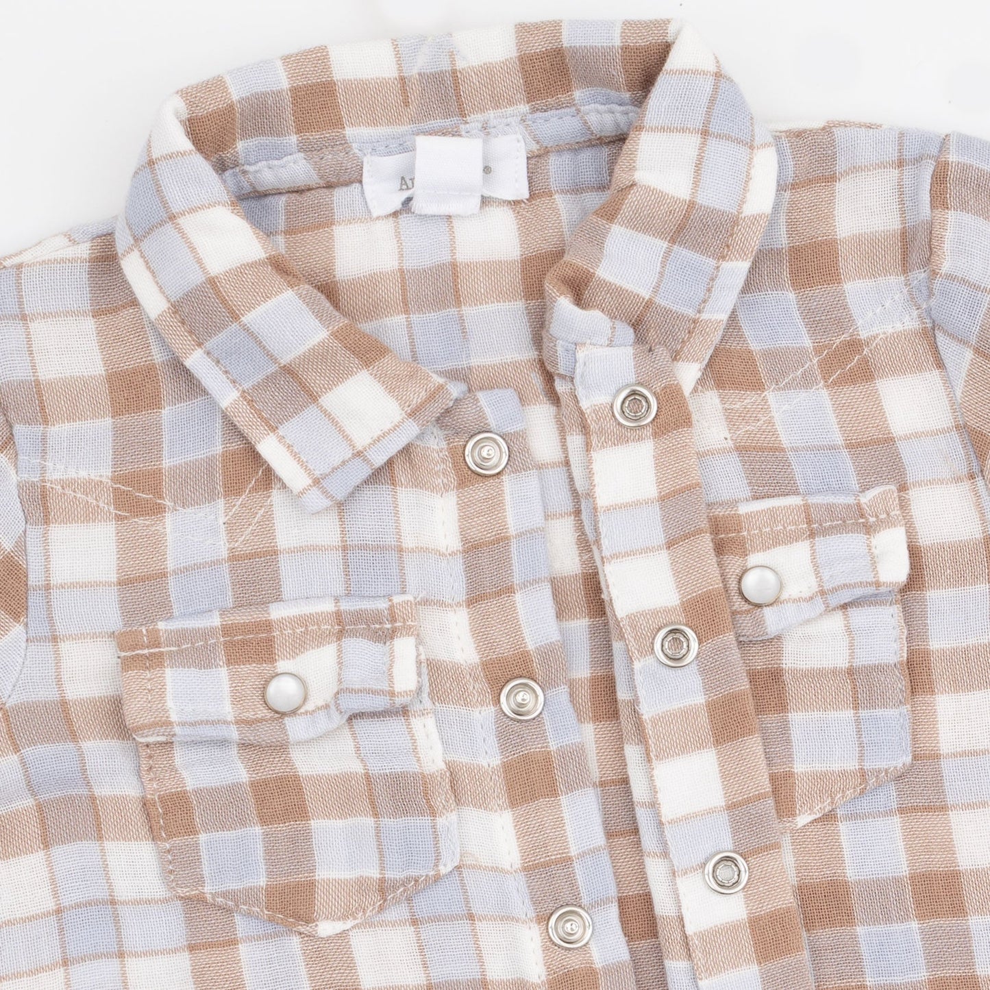 Western Plaid - Short Sleeve Western Pearl Snap Shirt