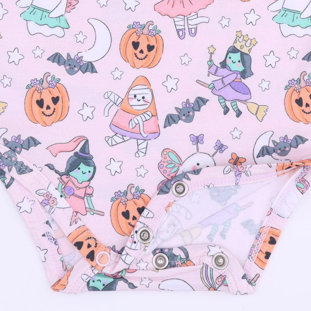 Halloween Monster Dress Up Pink - Long Sleeve Bodysuit