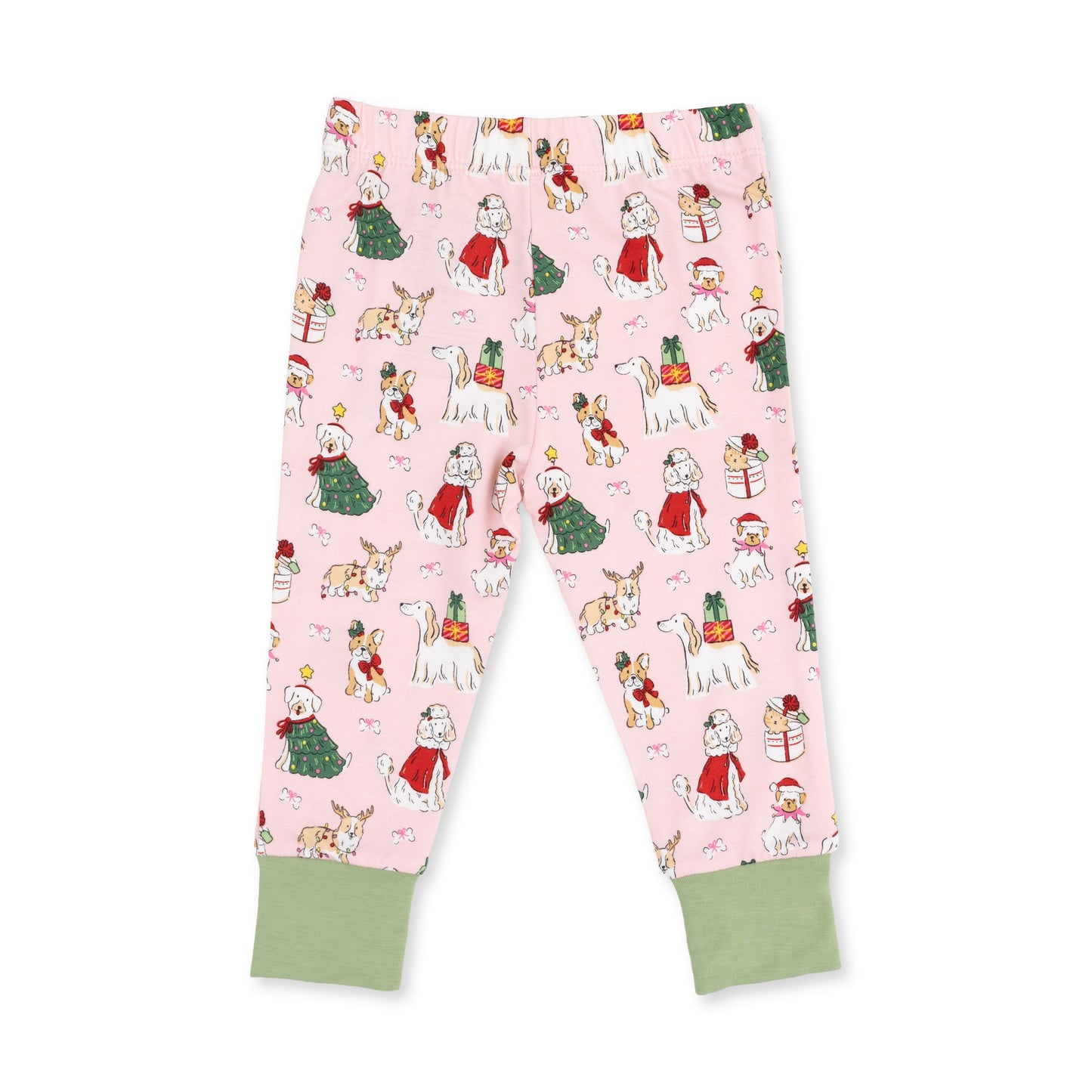 Christmas Dogs Pink - Long Sleeve Loungewear Set