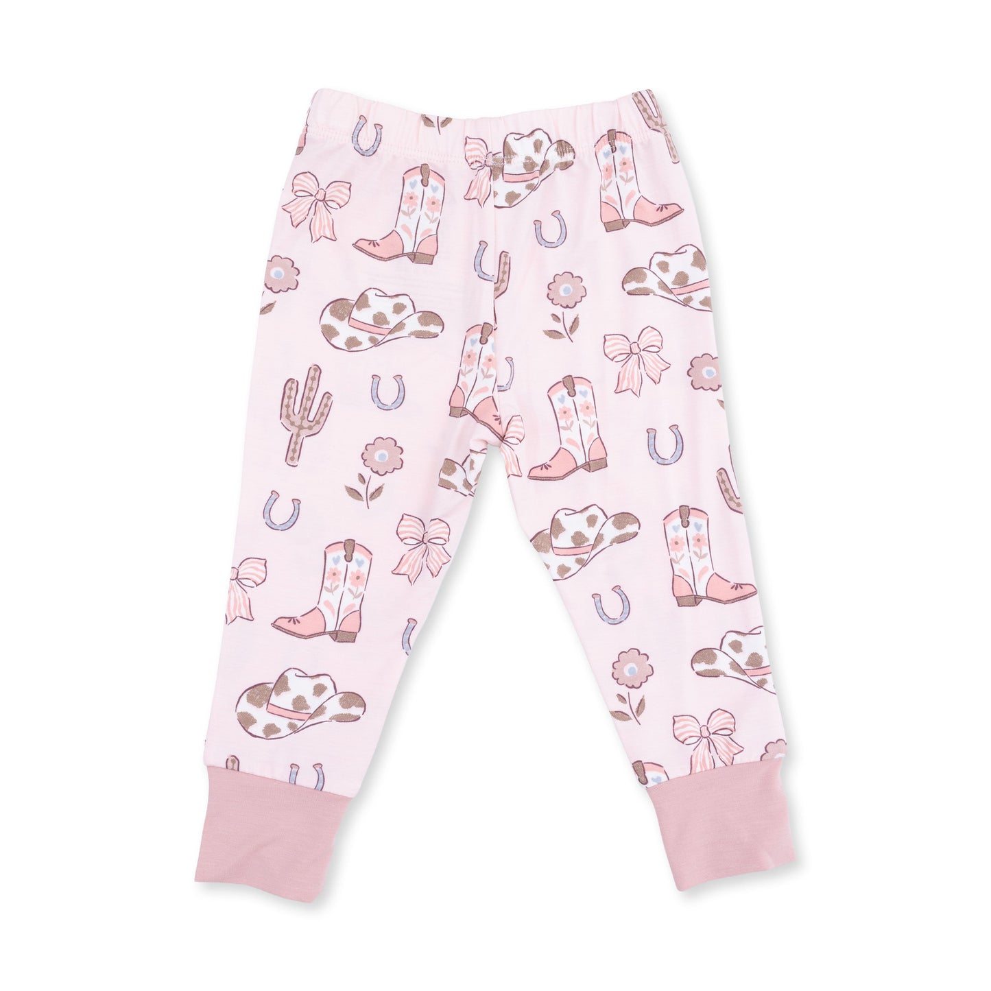 Cowgirl Boots and Bows - Long Sleeve Loungewear Set