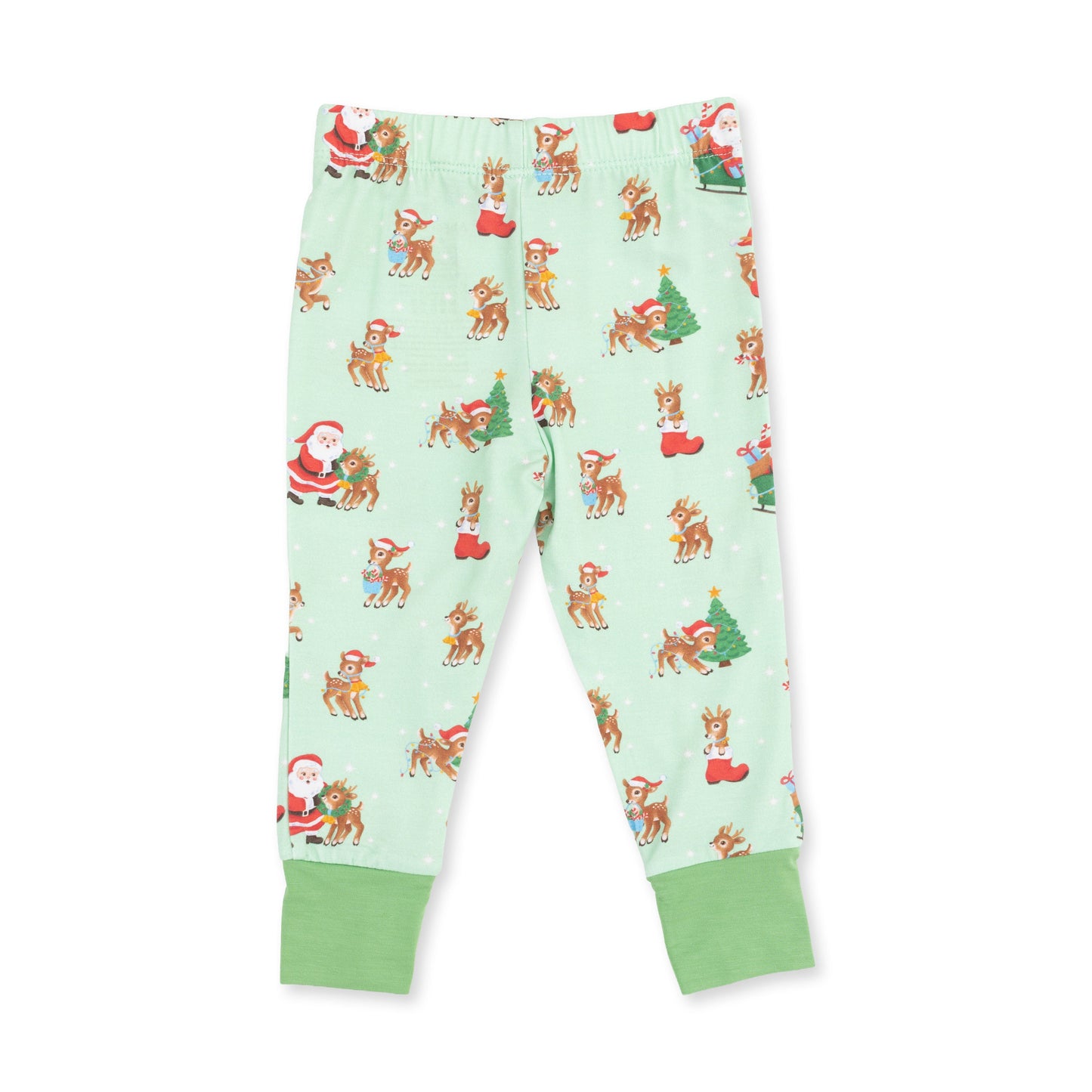 Vintage Reindeer & Santa Uni - Long Sleeve Loungewear Set