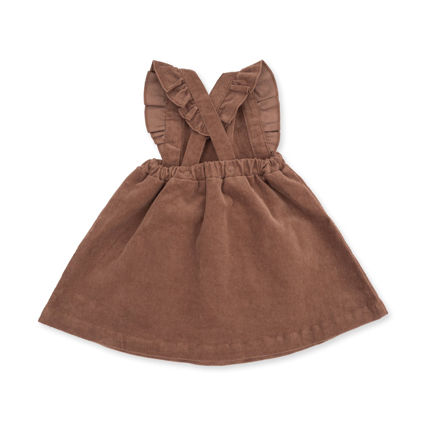 Solid Beaver Fur Corduroy - Pinafore Dress