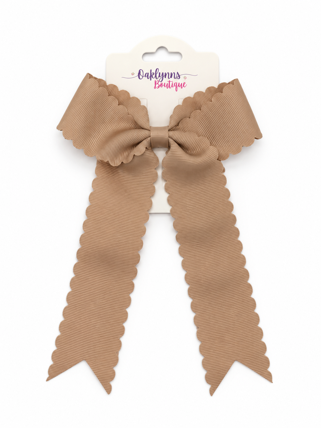 Scalloped Hair Bow
