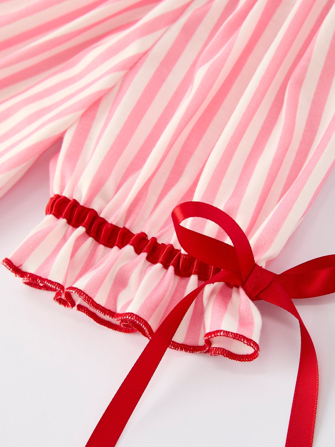 Girls Summer Baseball Embroidery Dress – Pink Stripe Casual Outfit