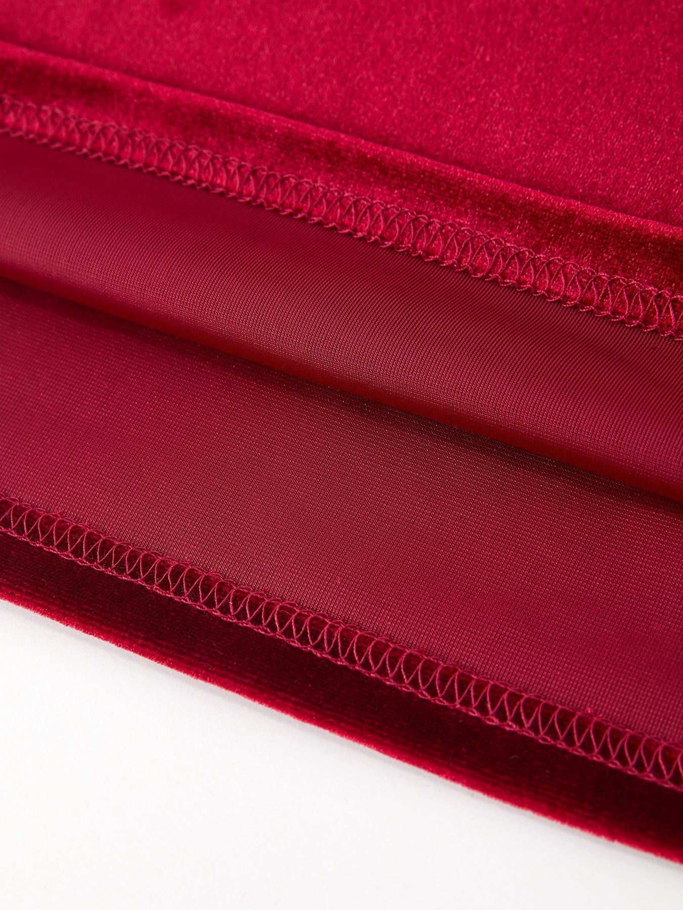 Christmas Burgundy Velvet Girls Smocked Pearl Lace Collar Dress