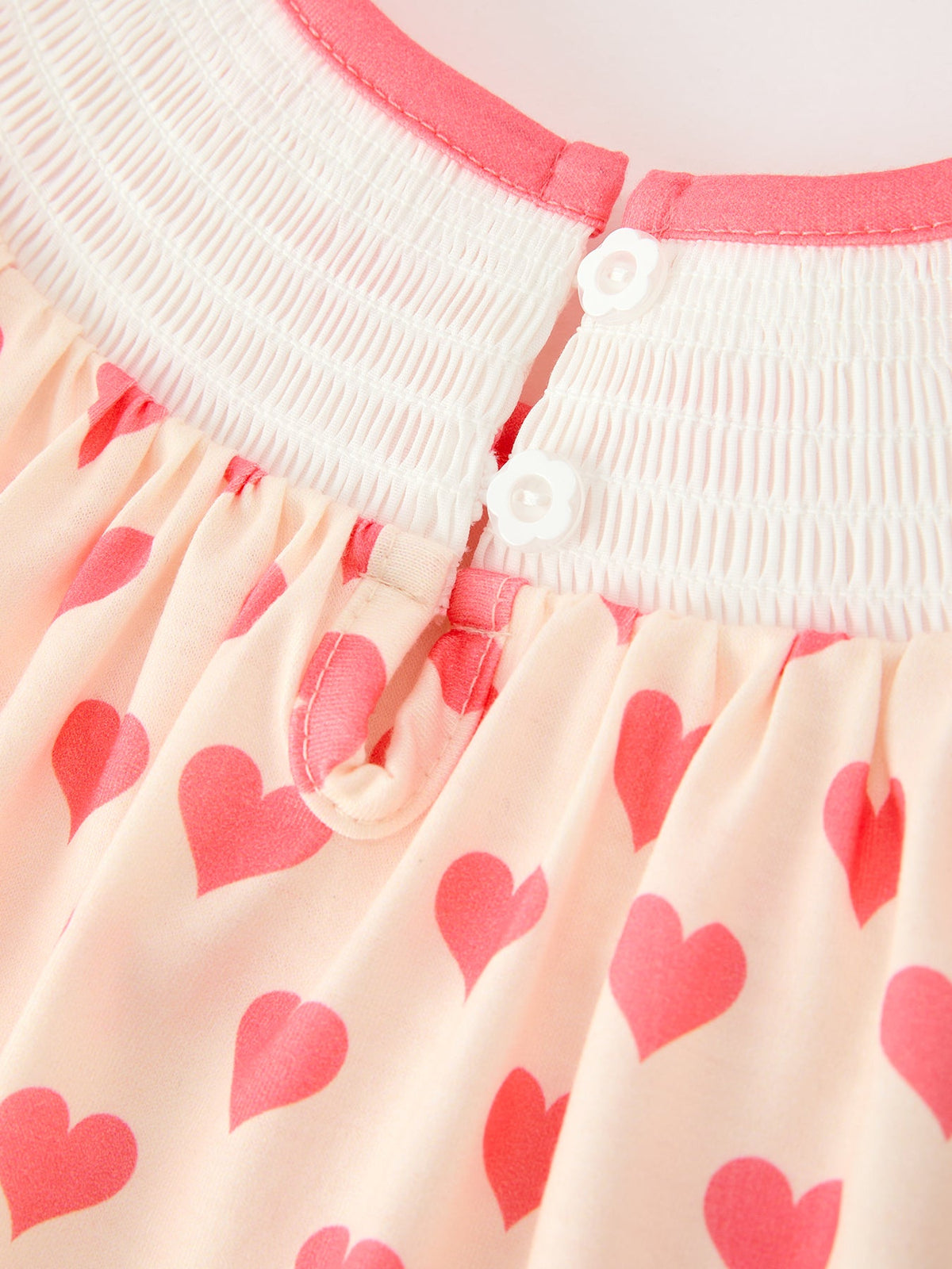Baby Girls Valentine's Day God Is Love Embroidered Bubble Romper