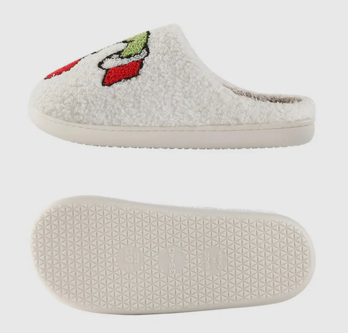 Grinch slippers - Cajun Cuties & Co