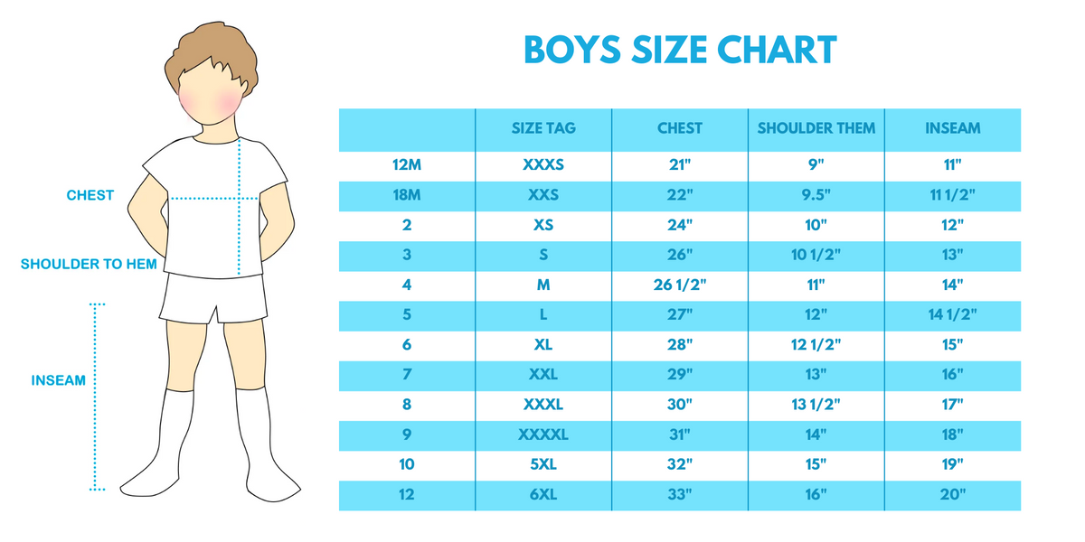 Blue stripe santa claus embroide boy set