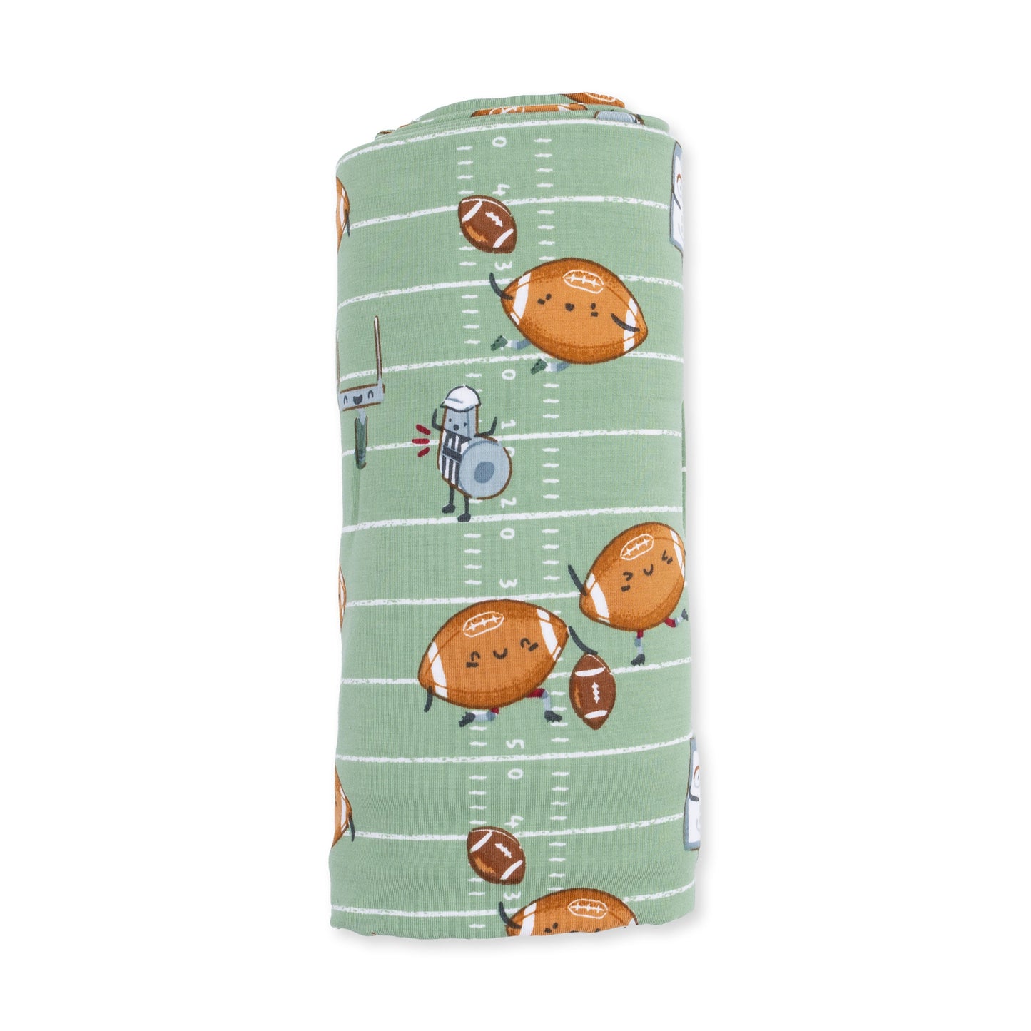 Footballs Playing Football - Swaddle Blanket