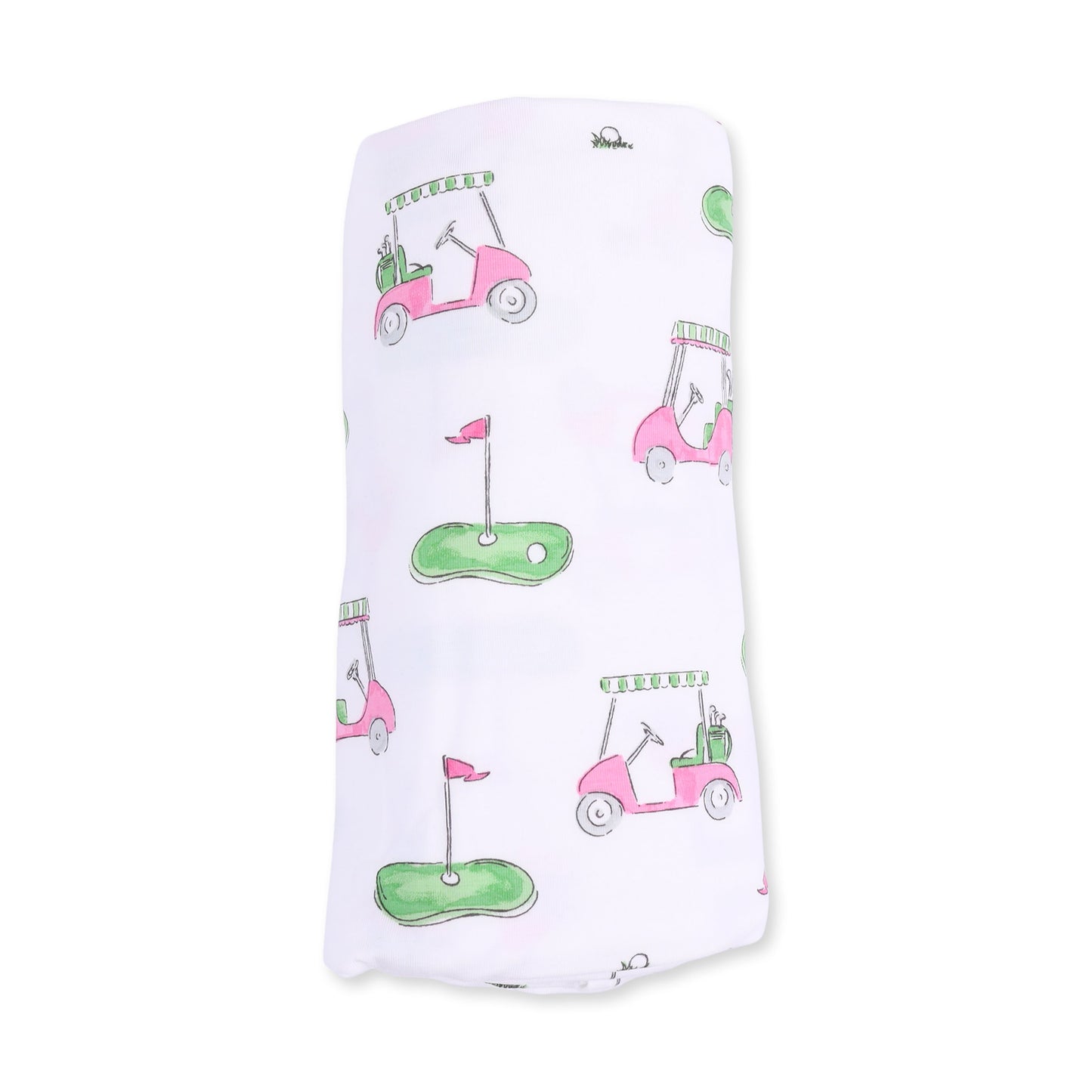 Golf Carts Pink - Swaddle Blanket