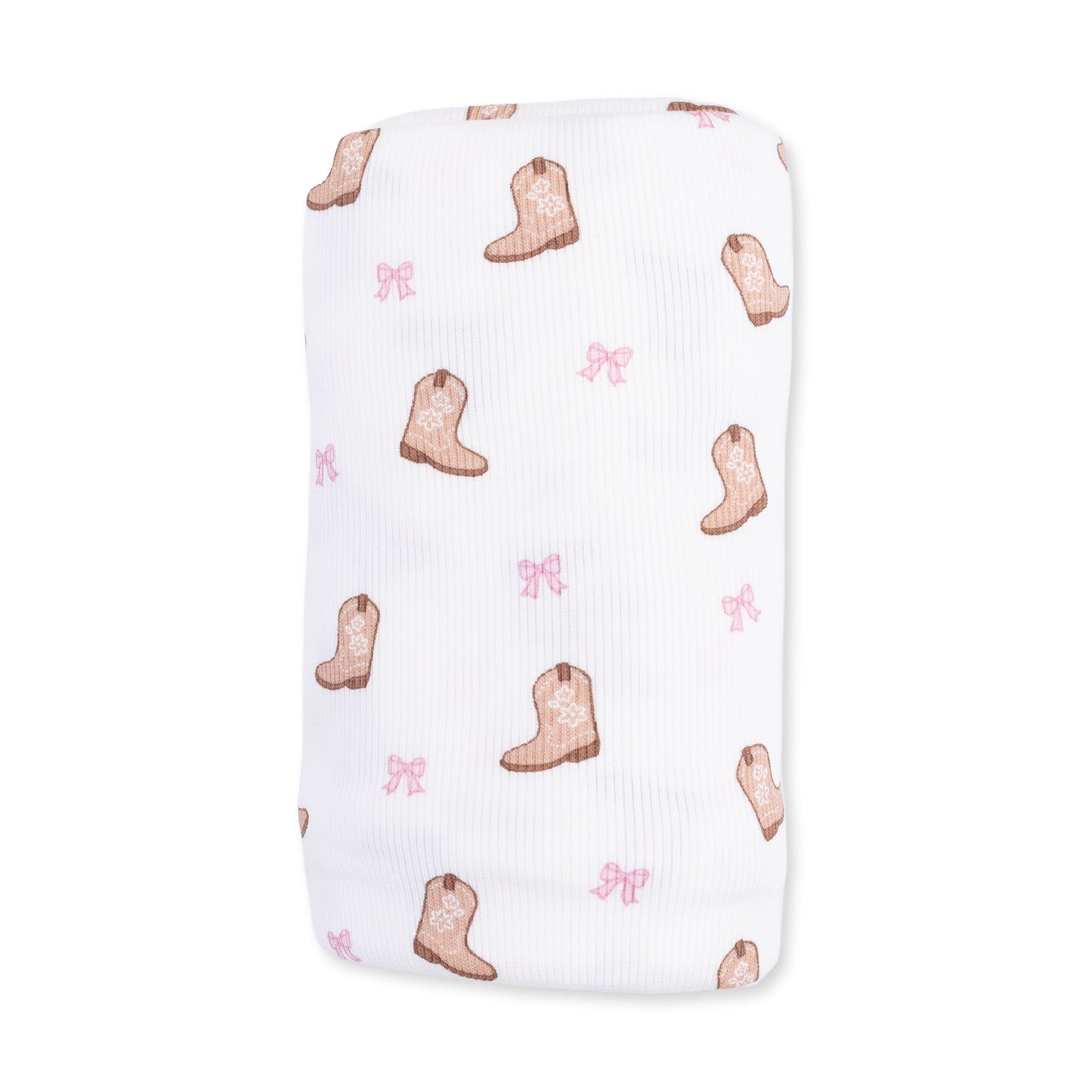 Mini Cowgirl Boots - Swaddle Blanket