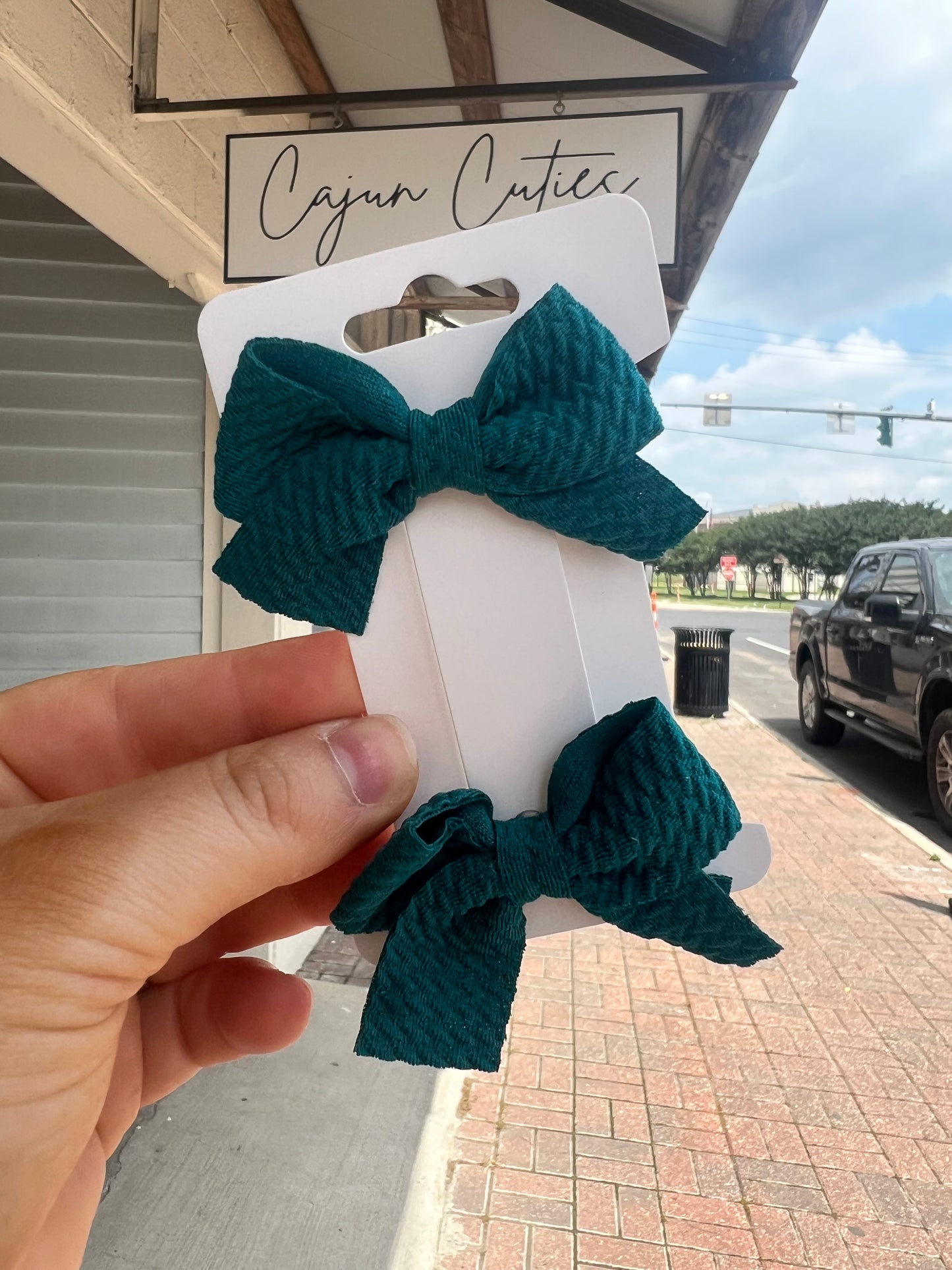 Quilted Piggy Bows - Cajun Cuties & Co