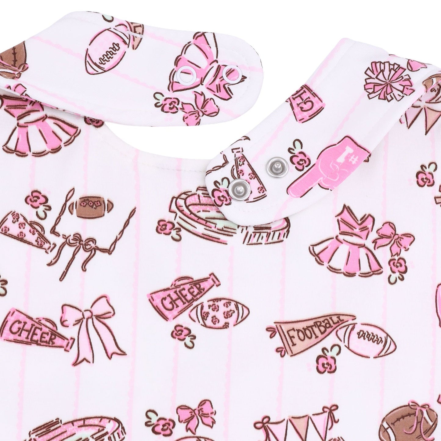Football Cheer Nursery - Feeding Bib