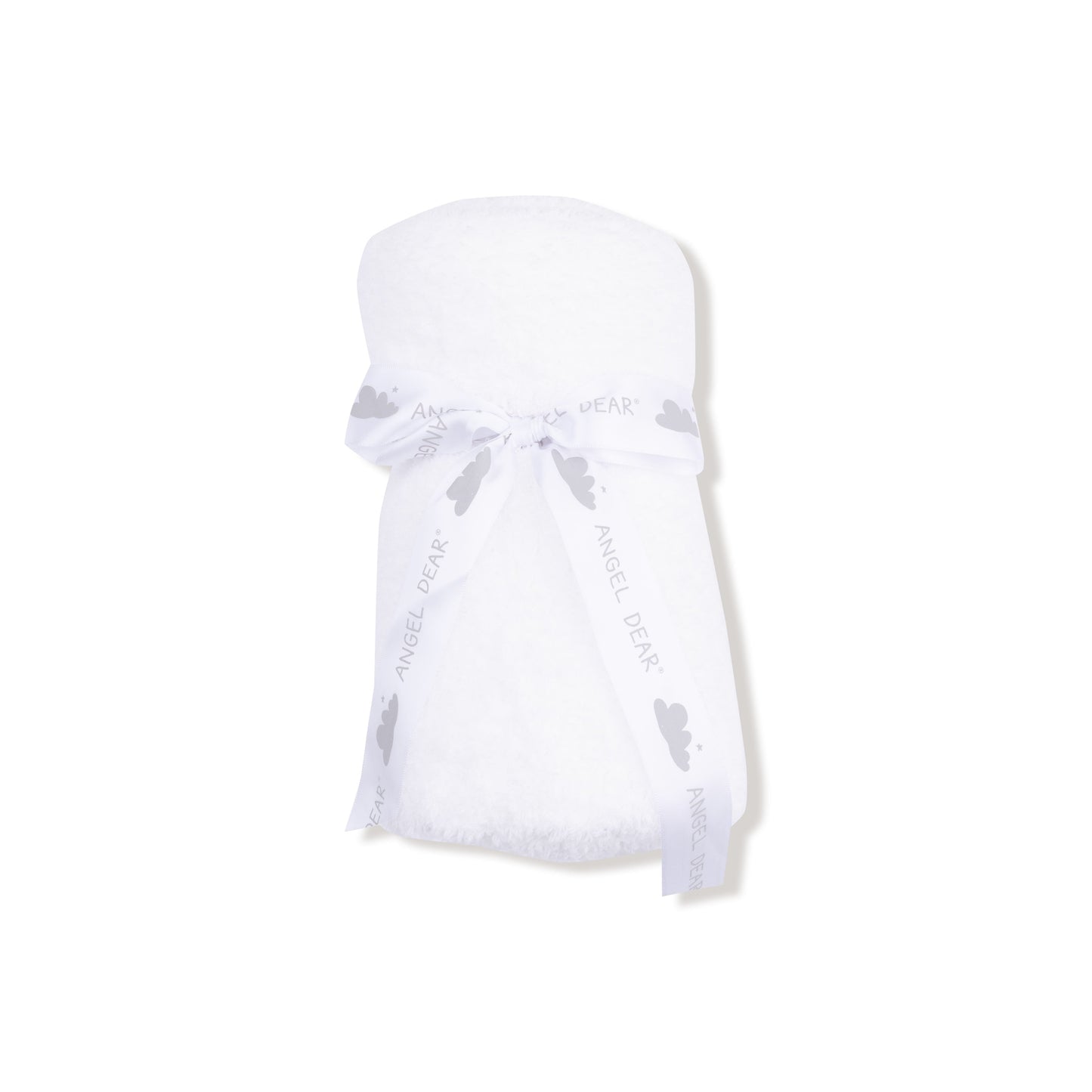 Chenille - White Stroller Receiving Blanket