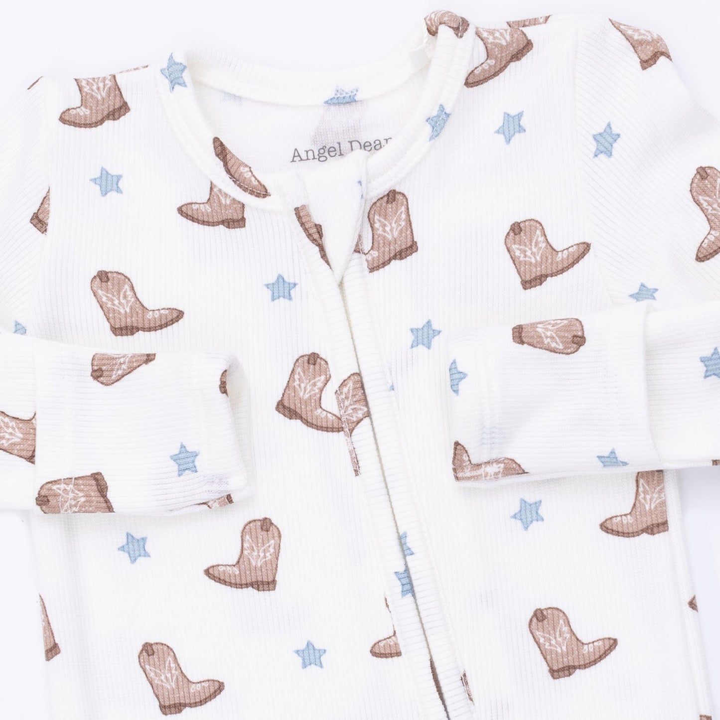 Mini Cowboy Boots - 2 Way Zipper Footie