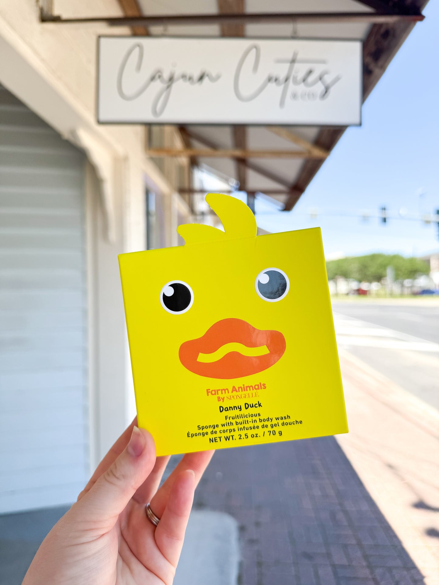 Danny Duck Children's Fruitilicious Body Wash Sponge | Nature Animals by Spongeables