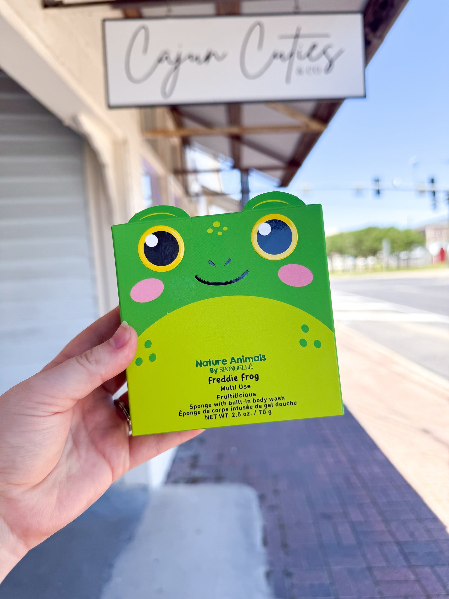 Freddie Frog Children's Fruitilicious Body Wash Sponge | Nature Animals by Spongeables