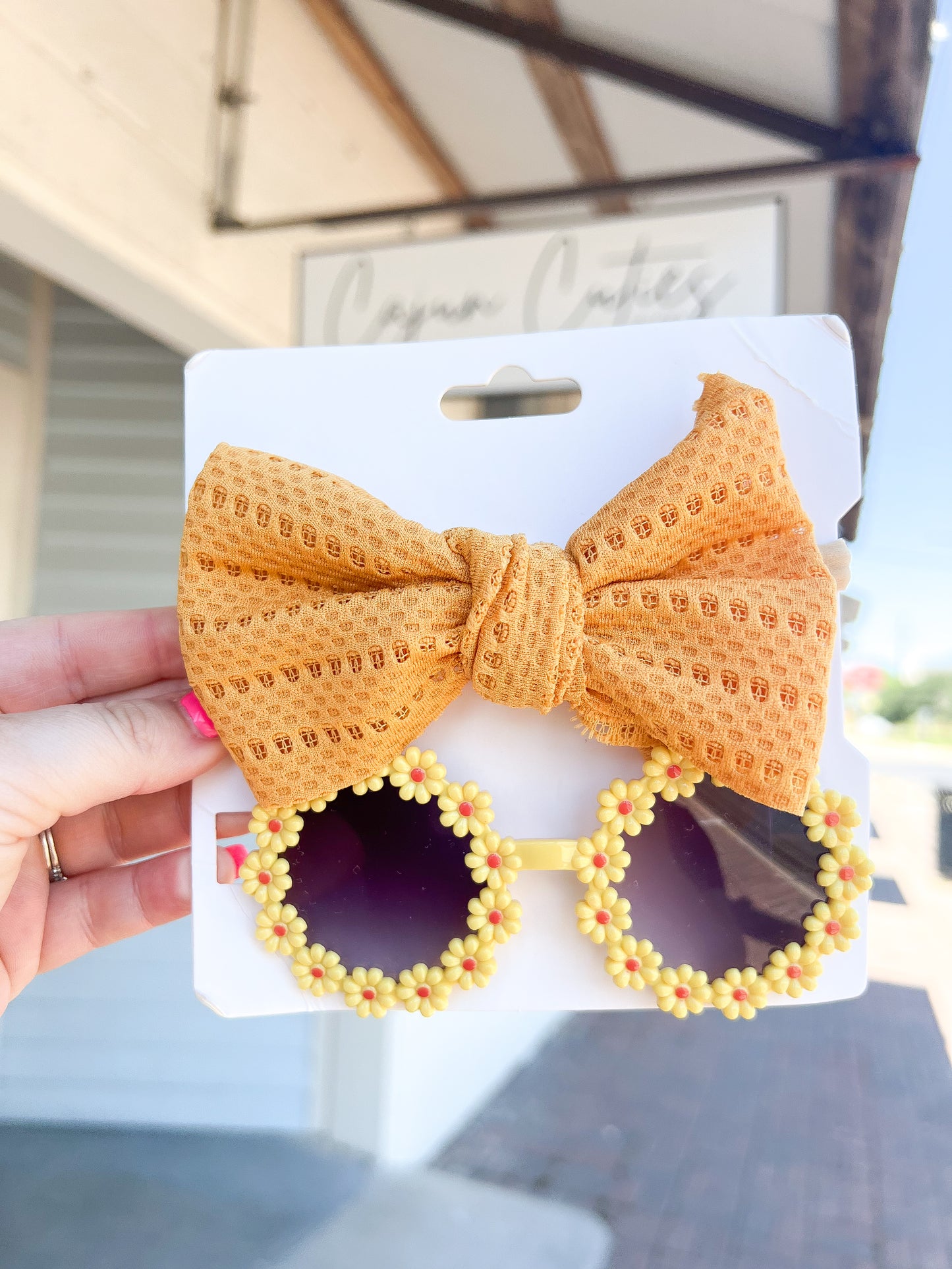 Toddler Flower Sunnie with Bow - Cajun Cuties & Co