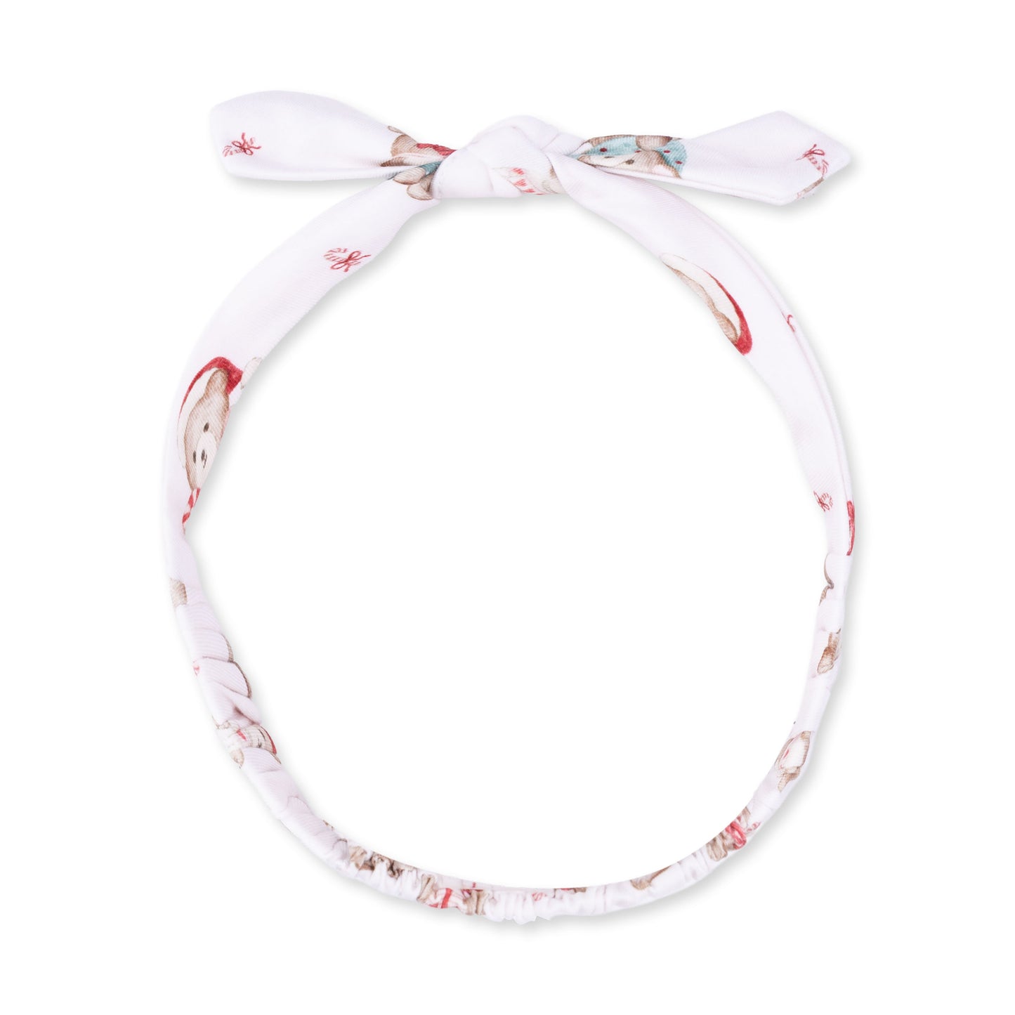 Christmas Teddy Bears Pink - Knot Headband
