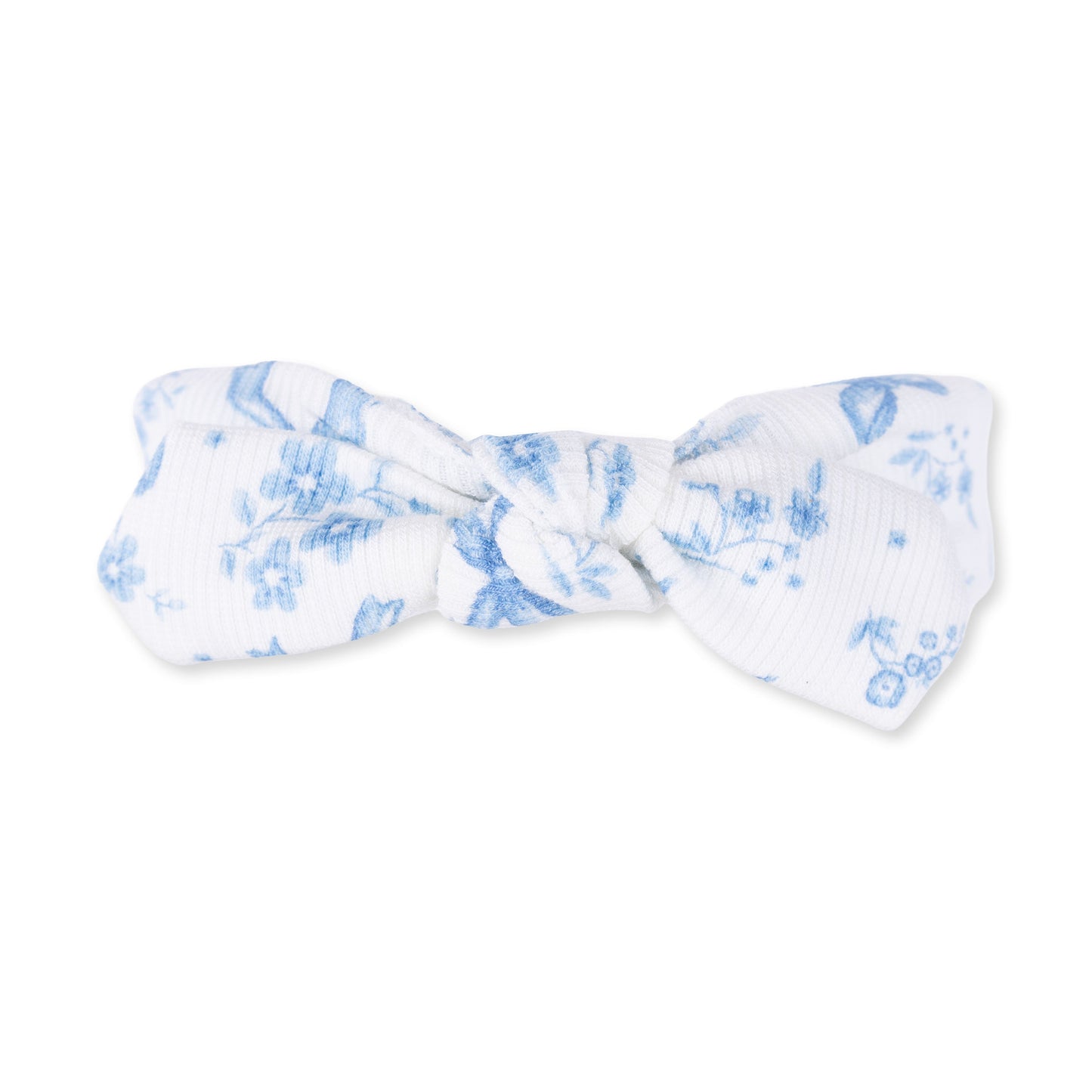 Blue Bows and Flowers - Knot Headband