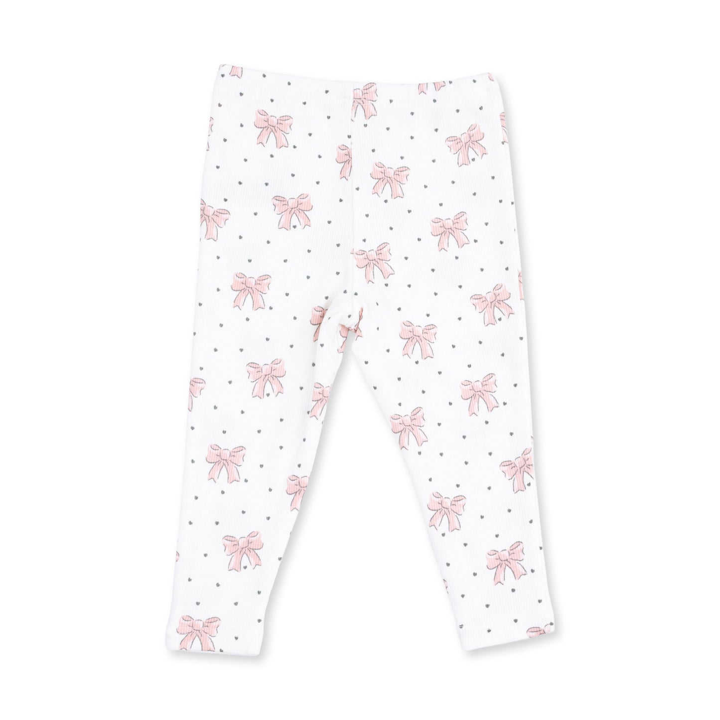 Veiled Pink Bows - V-Ruffle Sweatshirt and Legging