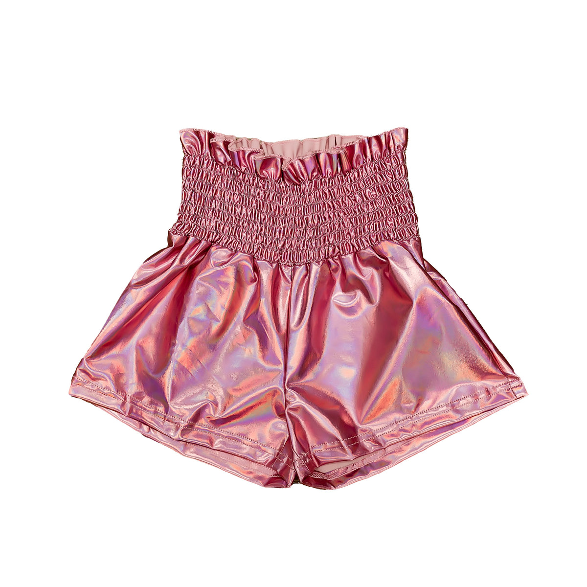 Kids' Metallic Swing Shorts - Light Pink