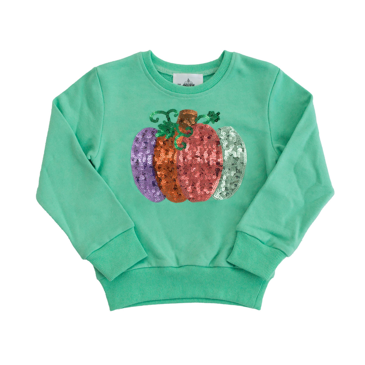 Women's Sequin Pumpkin Sweatshirt