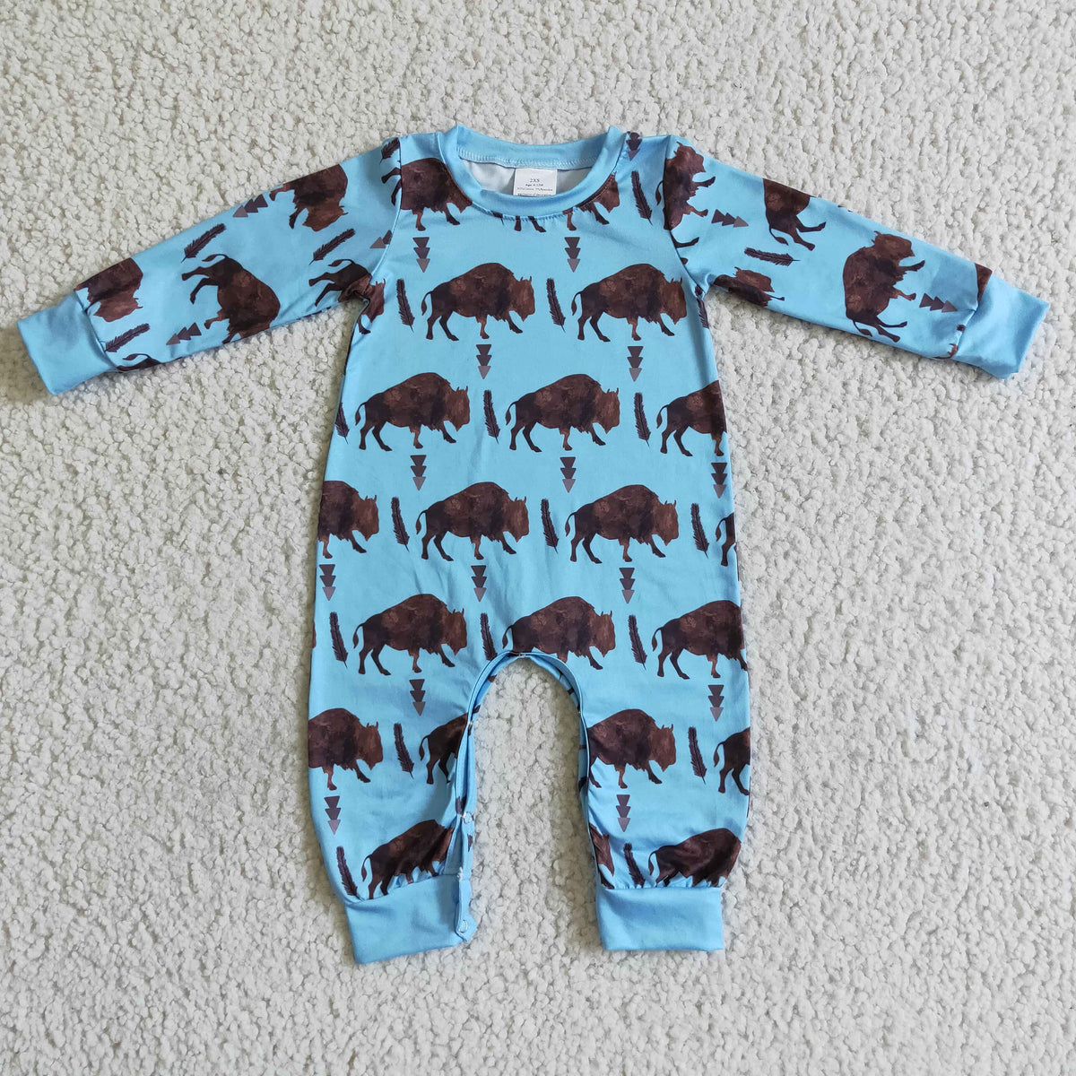 Blue Long Sleeve romper