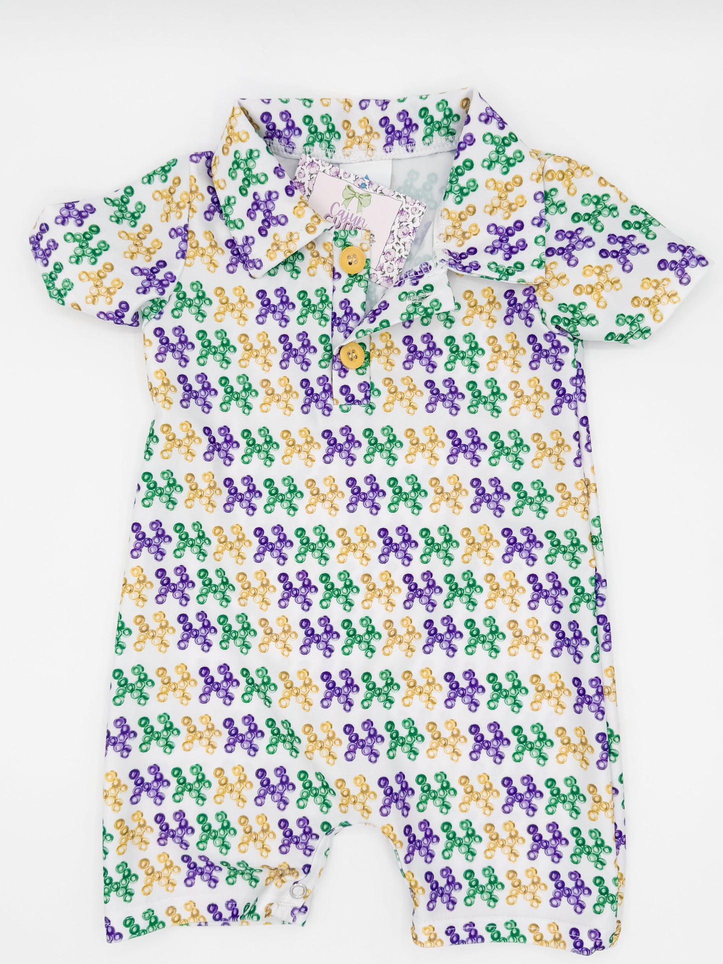 Mardi Gras Bead Dog Jon Jon