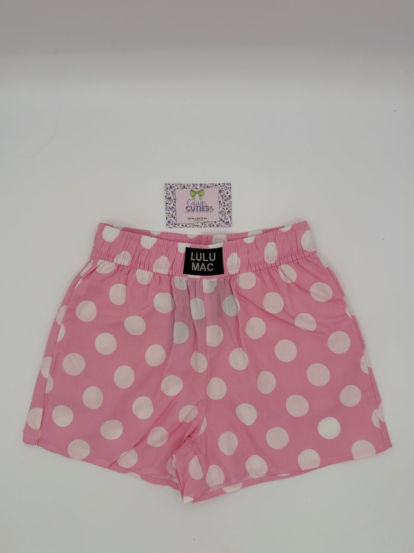 Lulu Mac Youth light pink polka dots Shorts