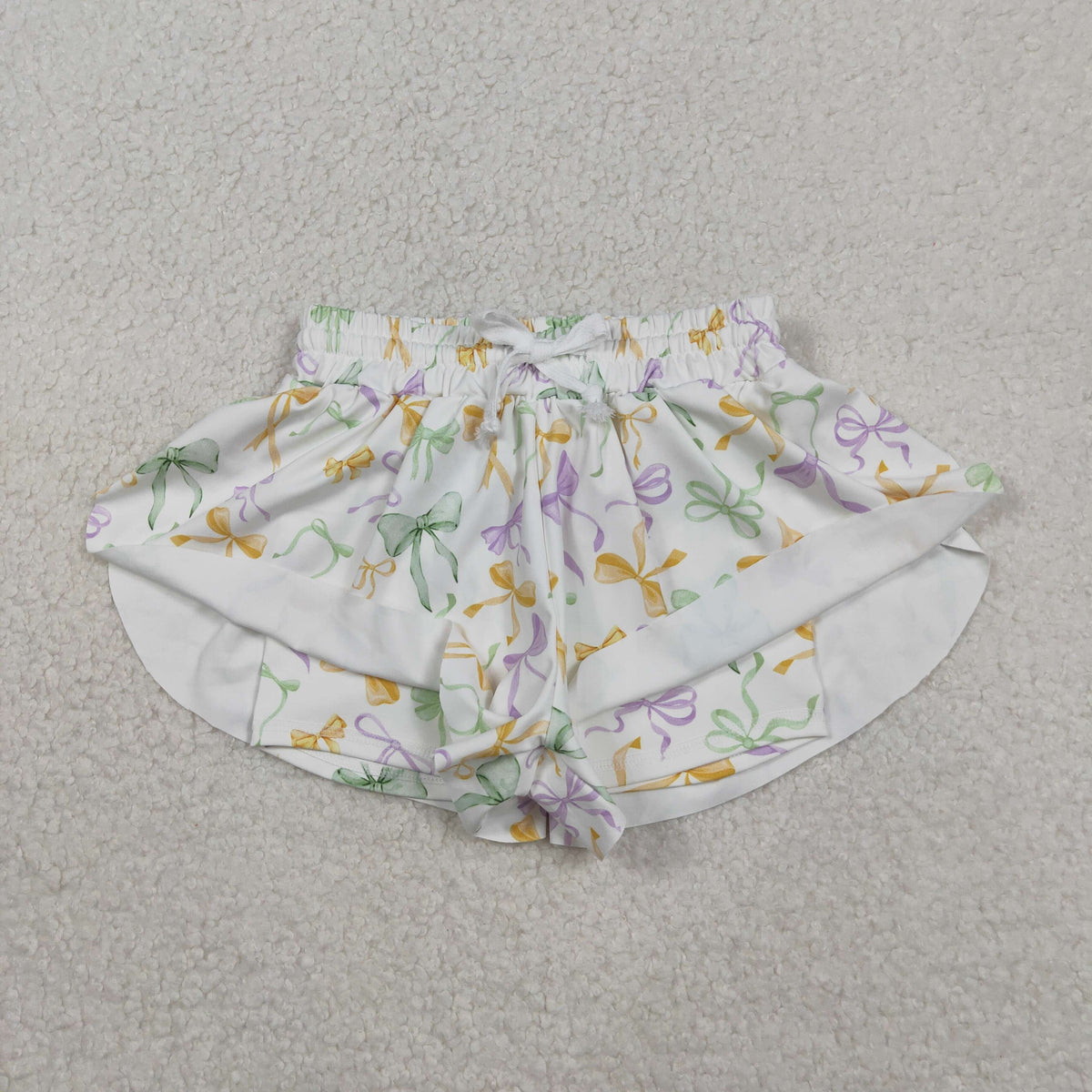 Mama and Me Mardigras Bows Yoga Active Shorts Bottoms