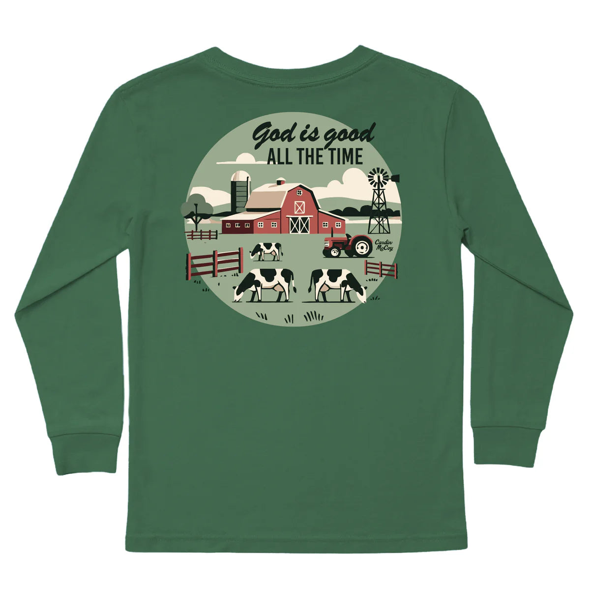 Cardin McCoy Boys “God Is Good All the Time” Long Sleeve Tee | Southern Faith Boutique Shirt