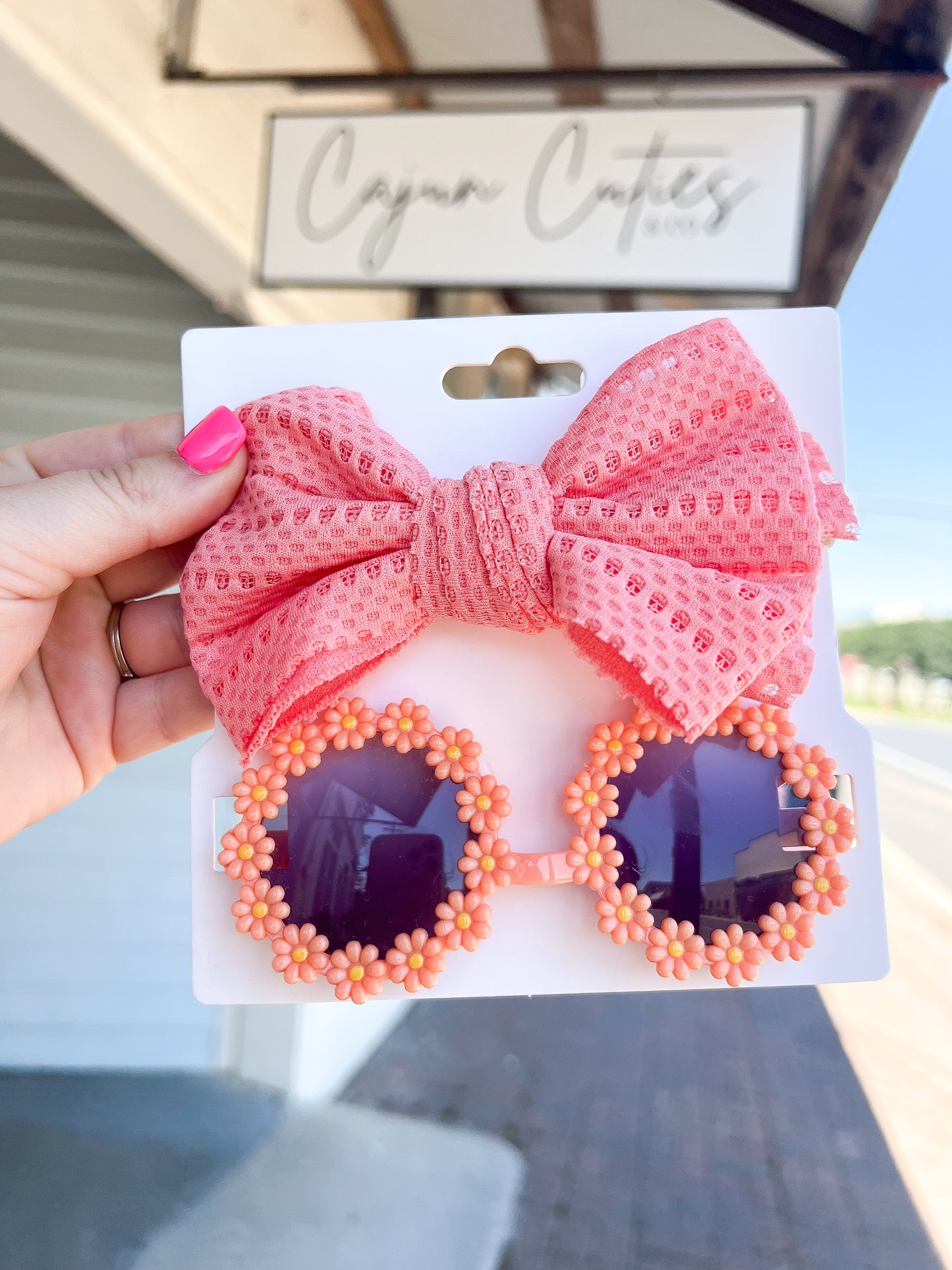 Toddler Flower Sunnie with Bow - Cajun Cuties & Co