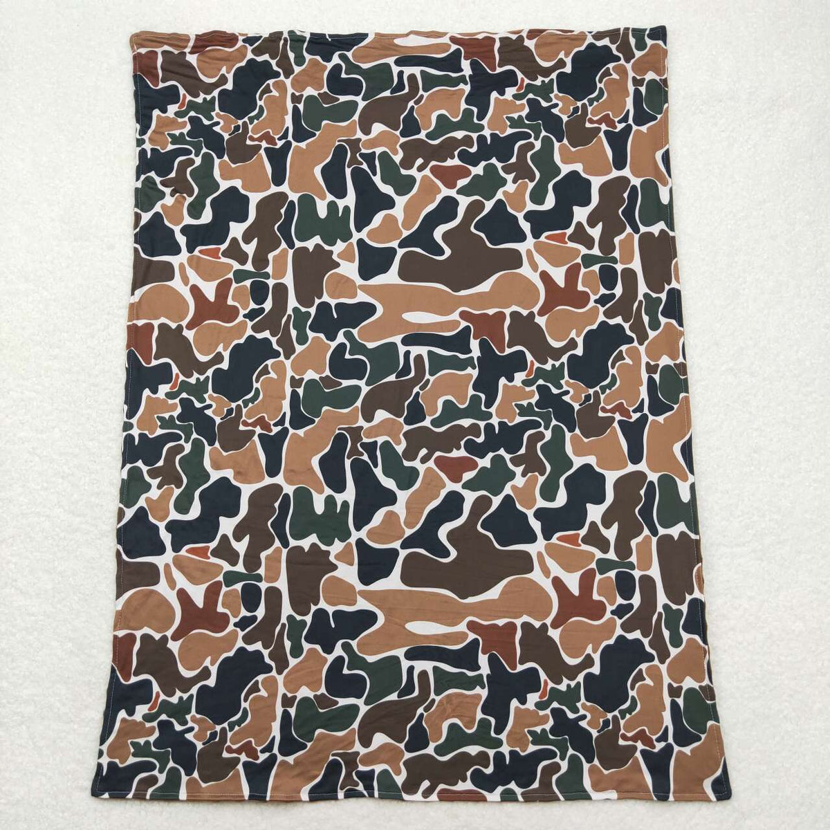 BL0146 baby blanket brown camo blanket minky blanket