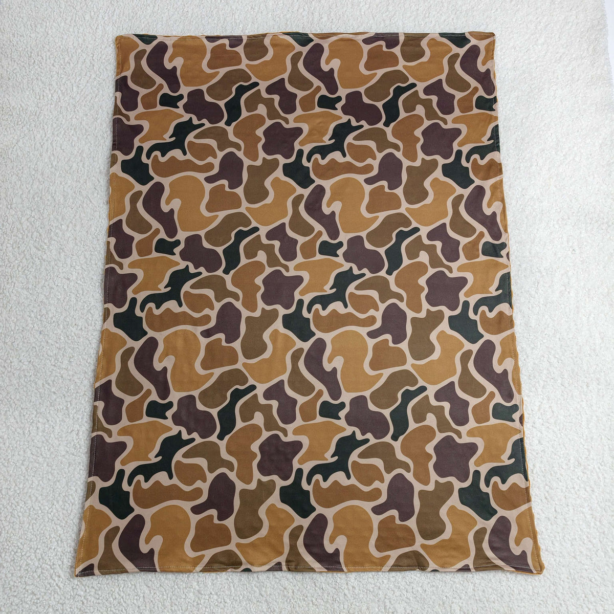 BL0231 Baby Kids Khaki Brown Camo Southern Hunting Blankets