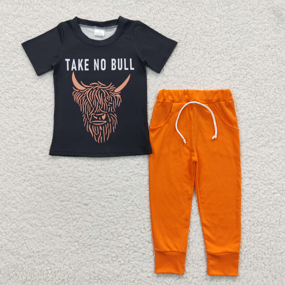 boys cow head tops bottoms sets BSPO0099