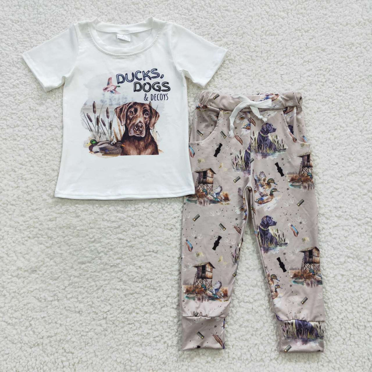 boys dog& duck print sets BSPO0133