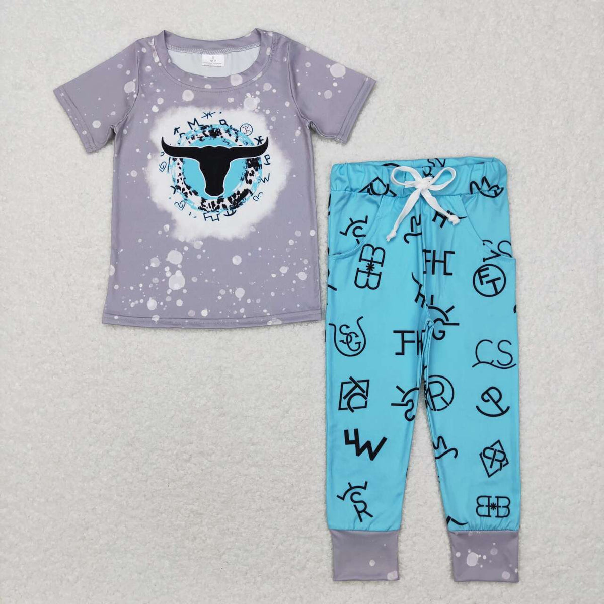 BSPO0224 toddler boy clothes cowboy outfit