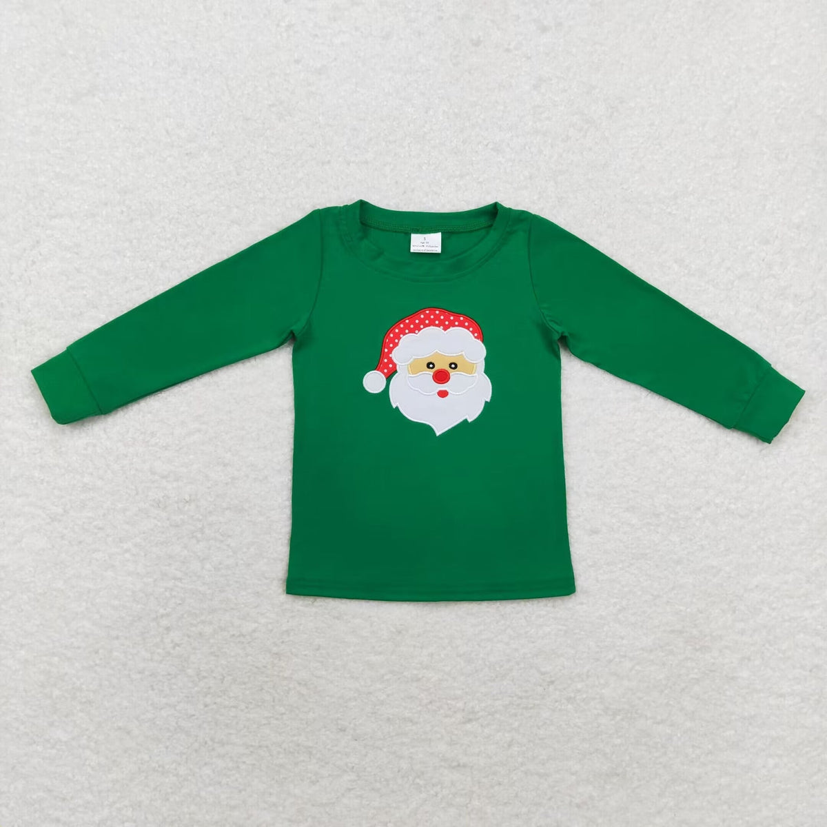 Sibling Baby Boys Girls Embroidery Santa Trees Deer Christmas Tee Shirts Top