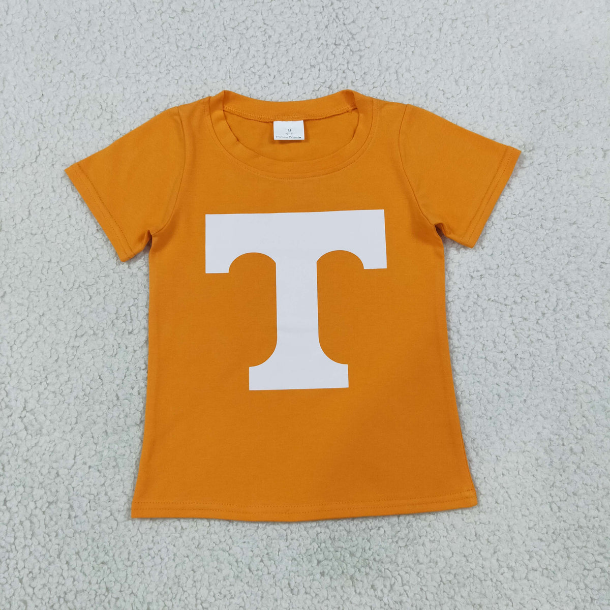 BT1881 Baby Boys Orange Short Sleeve Vinyl Tennessee Team T-shirts Top