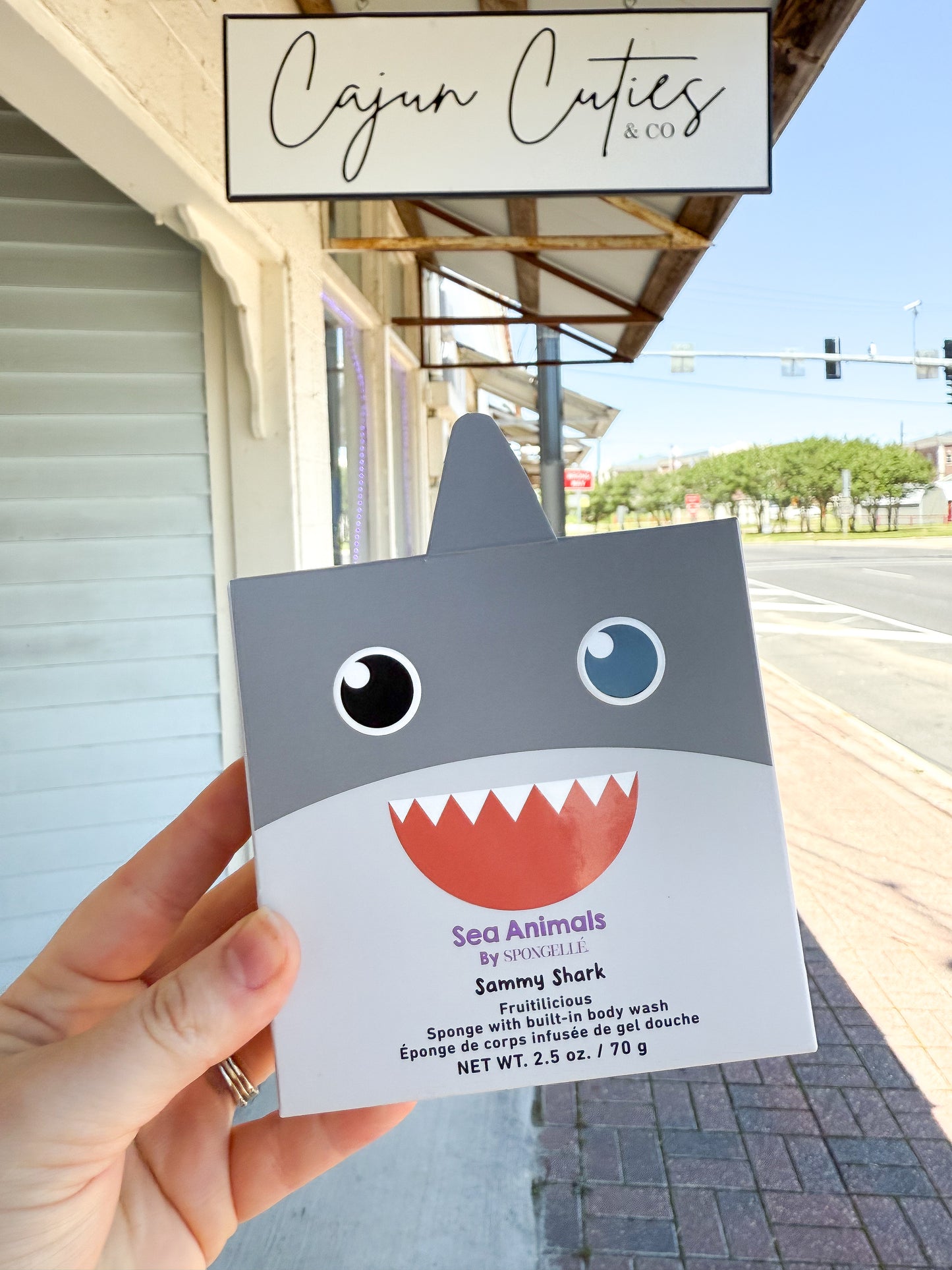 Sammy Shark Children's Fruitilicious Body Wash Sponge | Nature Animals by Spongeables