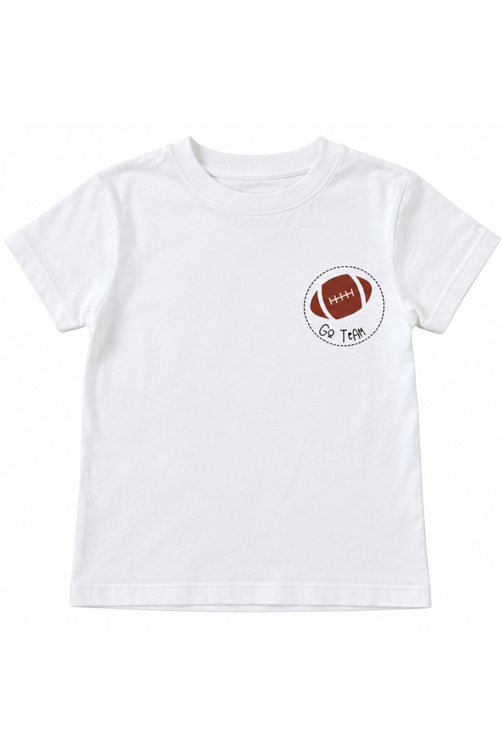 Kids' Go Hard Football Tee - Purple