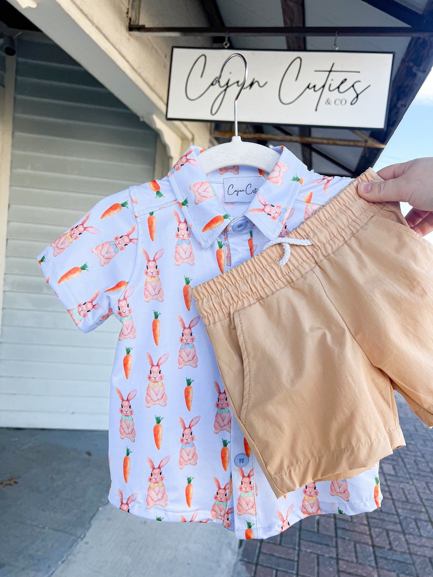 Springtime Joy Easter Bunny Boys Set