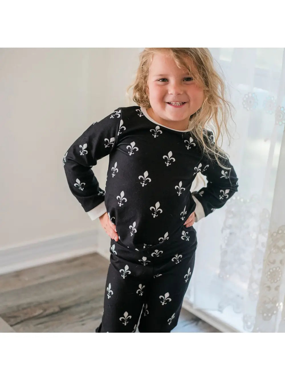 Fleur De Lis Buttflap Pajamas - Cajun Cuties & Co